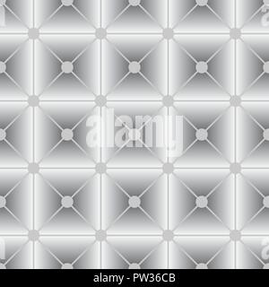 3d geometric pattern. Abstract gray seamless background Stock Vector