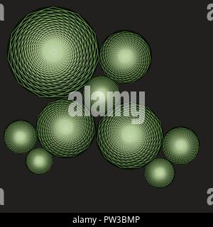 Abstract Succulents Stock Vector