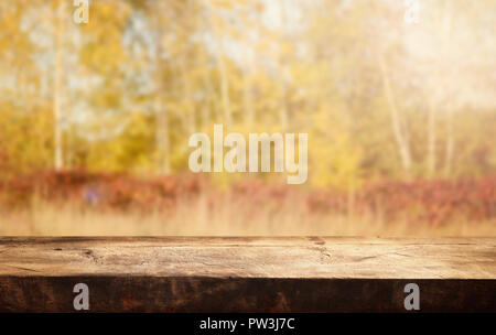 Empty table for display montages Stock Photo