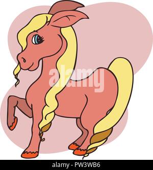 horse cartoon vector illustration Stock Vector