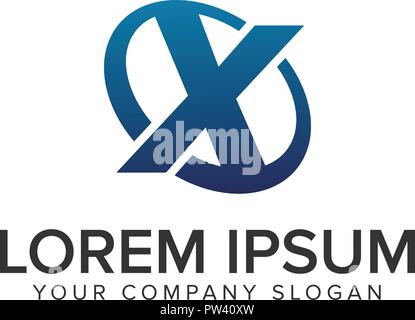 Creative modern letter X Logo design concept template . fully editable vector Stock Vector