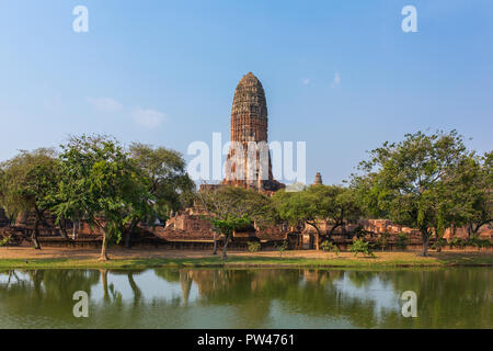 Wat Phra Ram Temple in Ayuthaya Historical Park, a UNESCO world heritage site in Thailand Stock Photo