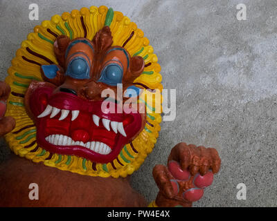 Tibetan deity statue in the Reinhold Messner museum in Brunico Stock Photo