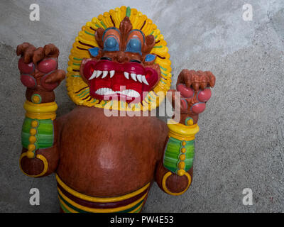 Tibetan deity statue in the Reinhold Messner museum in Brunico Stock Photo