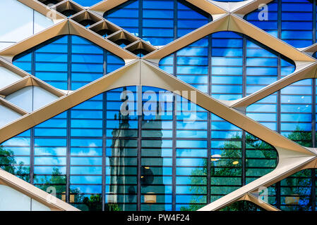 Sheffield, UK - August 29 2018: Day architectural exterior of the Diamond building, at Sheffield University by Twelve Architects Stock Photo