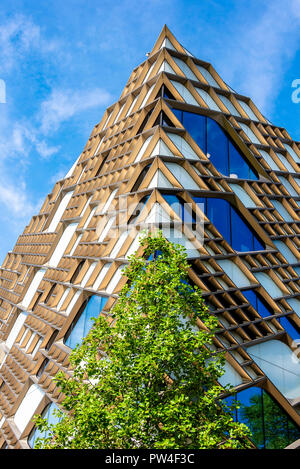 Sheffield, UK - August 29 2018: Day architectural exterior of the Diamond building, at Sheffield University by Twelve Architects Stock Photo