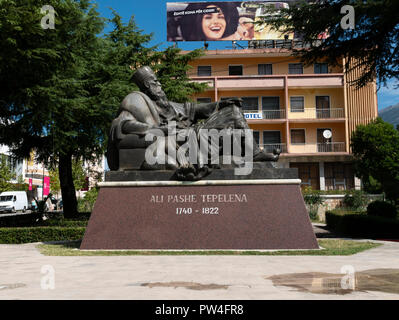 Ali Pasha monument, Tepelena, Gjirokaster County, The Republic of Albania. Stock Photo