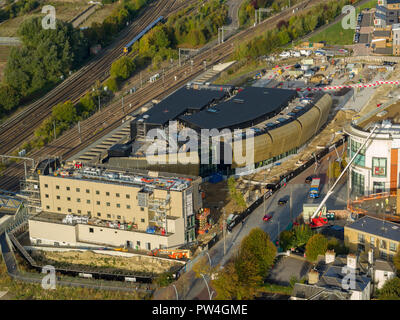 Aerial View Of Elwick Place, Ashford, Kent, UK Stock Photo