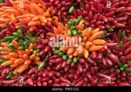 Red hot chili peppers background Stock Photo