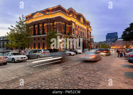 USA Maryland MD Baltimore Fells Point The Sagamore Pendry Hotel at dusk evening a luxury boutique hotel Stock Photo