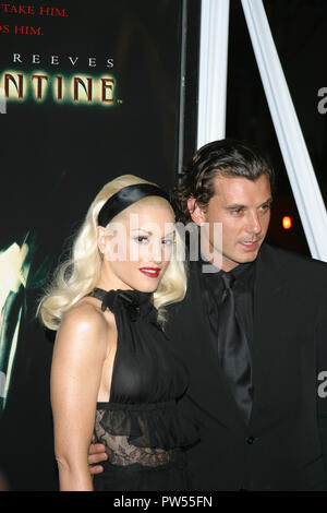 Gwen Stefani, Gavin Rossdale  02/16/05 CONSTANTINE @ Grauman's Chinese Theatre, Hollywood Photo by Akira Shimada/Hollywood News Wire File Reference # 33683 346HNWPLX Stock Photo