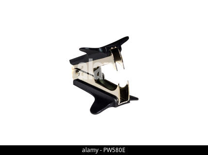 Staple remover, isolated on white background Stock Photo
