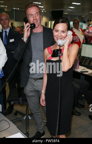 Damian Lewis and Helen McCrory taking part in the BGC Annual Global Charity Day 2018 - London  Featuring: Damian Lewis, Helen McCrory Where: London, United Kingdom When: 11 Sep 2018 Credit: WENN.com Stock Photo