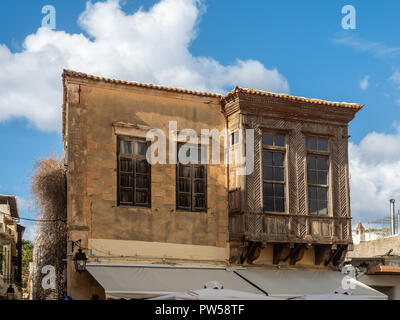 Atmosphere in the streets of Rethymno, Crete Island, Greece Stock Photo