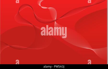 Red abstract background full of various shapes Stock Vector
