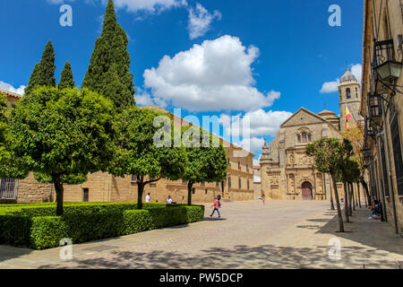 Exterior of the chapel of the Savior / Sacra Capilla del Salvador, Ubeda, Jaen, Spain. layout embodies the full funerary symbolism of the rotunda as a Stock Photo