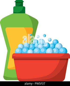 cleaning products and supplies Stock Vector
