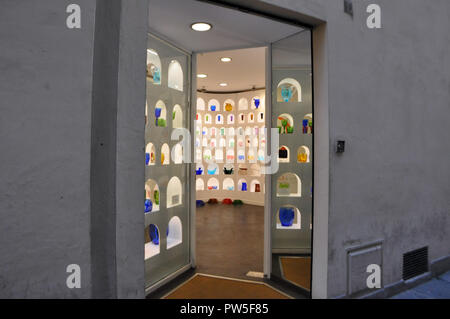 FLORENCE, ITALY - JUNE 12, 2016: Shop porcelain and ceramics in Florence.Tuscany, Italy Stock Photo