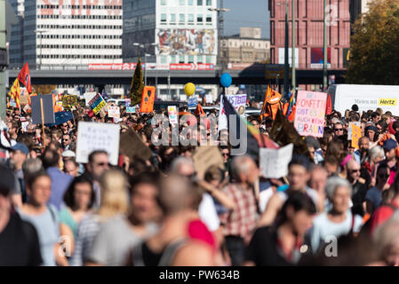 Several people during a demonstration under the slogan, 'Let's defend ...