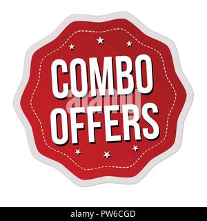 Combo offers sign or stamp on white background, vector illustration Stock  Vector Image & Art - Alamy