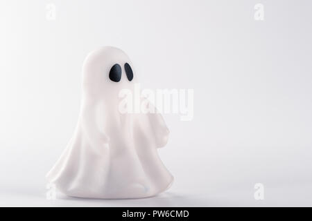 Beautiful halloween decoration trick or treat on white background with filter, concept of halloween party, copy space(text space), close-up, blank for Stock Photo