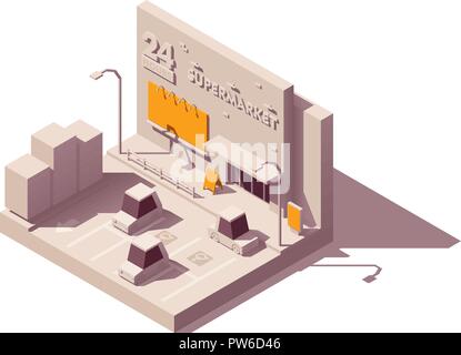 Vector advertising on supermarket Stock Vector