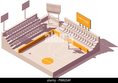 Vector advertising on stadium Stock Vector