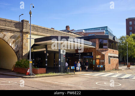 Bus station in Stockport Stock Photo