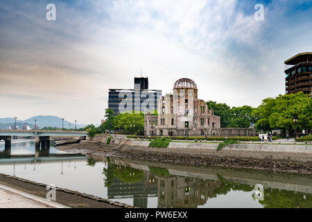 Hiroshima,Japan - JUNE 27 2017: Atomic Bomb Dome memorial building in Hiroshima,Japan Stock Photo