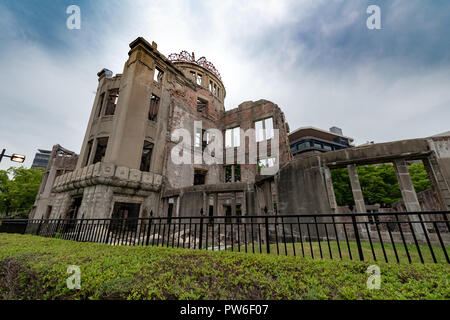 Hiroshima,Japan - JUNE 27 2017: Atomic Bomb Dome memorial building in Hiroshima,Japan Stock Photo