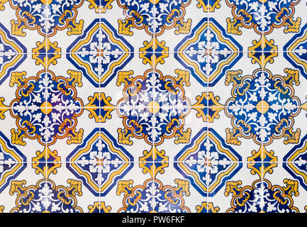 typical decorative tiles of Portugal Stock Photo