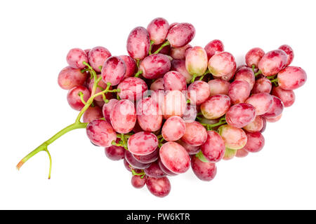 pink grapes isolated on the white background Stock Photo