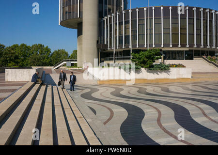 Paris, France. Public space in suburbs outside the city Stock Photo