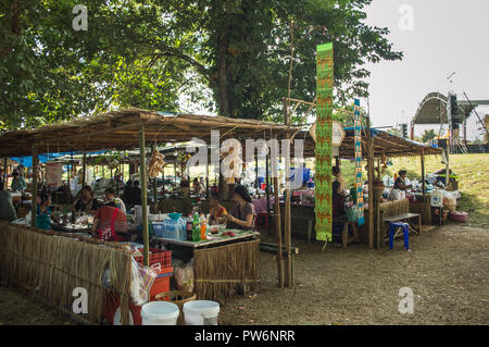 Chiang Rai, Thailand - December 11, 2017 : The Festival, The 10 Hill Tribe Ethnic groups within Mae Sai. Stock Photo