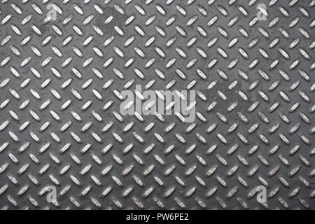 diamond steel pattern plate / sheet surface Stock Photo