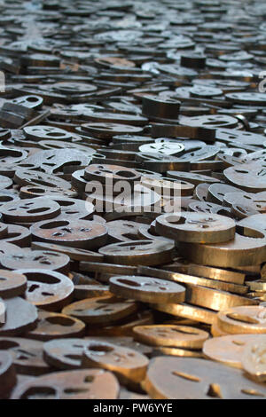 Shalekhet (Fallen Leaves) by Menashe Kadishman at the Jewish Museum, Berlin Stock Photo