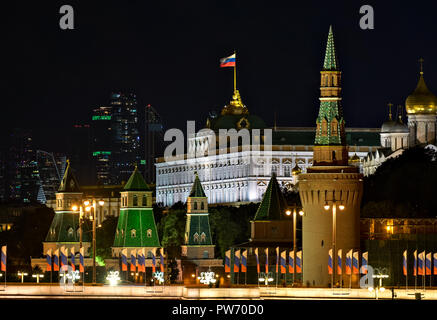 Kremlin and Grand Kremlin Palace in Moscow, Russia Stock Photo