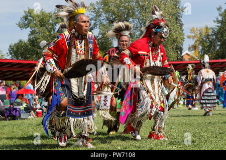 A Oglala Sioux indian in traditional dress at a powwow Stock Photo - Alamy