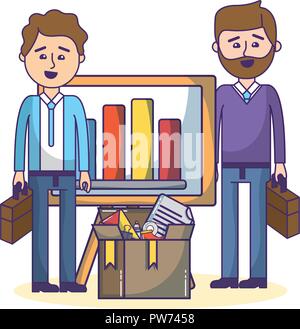 Business coworkers cartoons Stock Vector