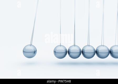 3D illustration of Newton cradle Stock Photo