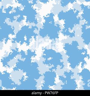 Cute baby background colorful clouds, nursery seamless wallpaper pattern vector Stock Vector