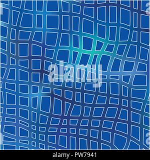 Blue Grid Mosaic Background Creative vector template design Stock Vector