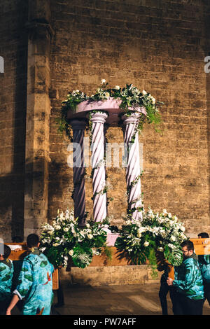 Las Falles Spring Festival, Valencia, Spain, 2018 Unesco Intangible Cultural Heritage Stock Photo