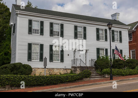 Greeneville, TN, USA-10-2-18: This house was built in 1795 by Valentine Sevier, younger brother of John Sevier. Stock Photo
