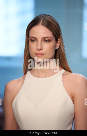 Model walks on the runway during the Alexander Wang Fashion Show during New  York Womenswear Fall Winter 2018-2019 held in New York, NY on February 10,  2018. (Photo by Jonas Gustavsson/Sipa USA