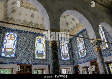 The Topkapı Palace, is a large and fantastic museum in Istanbul, Turkey. Stock Photo