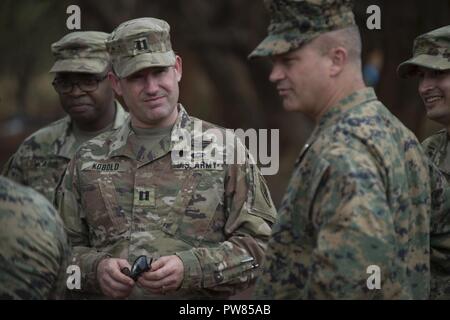U.S. Army Capt. Robert Kobold, a civil affairs team leader deployed to the Combined Joint Task