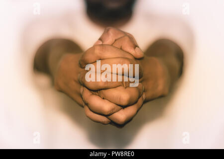 Hand explaining virtual thing, isolated on white background Close up . Can use for Showing protest, fight against violence concept presentation. Stock Photo