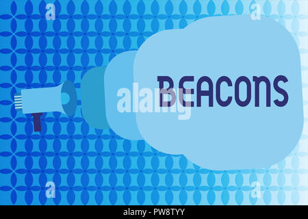 Word writing text Beacons. Business concept for Fire or light in high ...