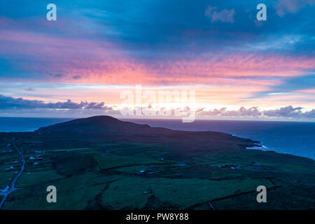 Sunset over Valentia Island, County Kerry Stock Photo